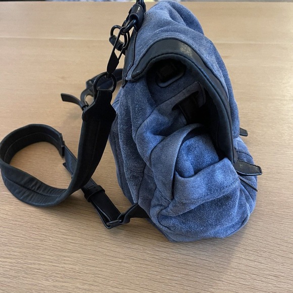 Alexander Wang Marti Suede Leather Blue Mini Backpack - Picture 8 of 16